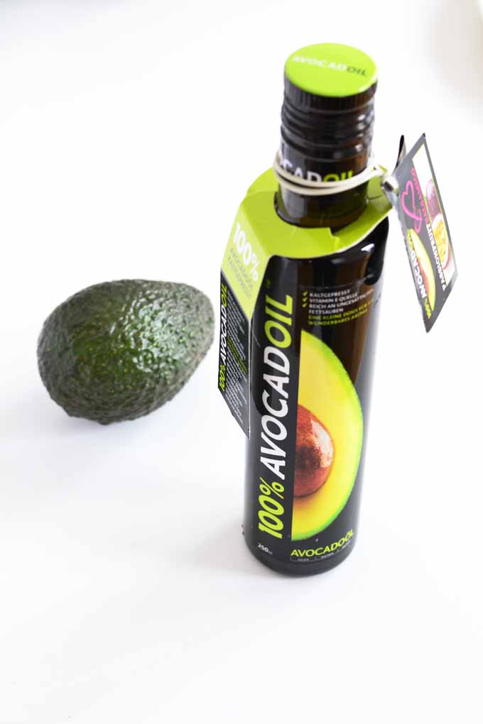 Avocado-Öl Flasche